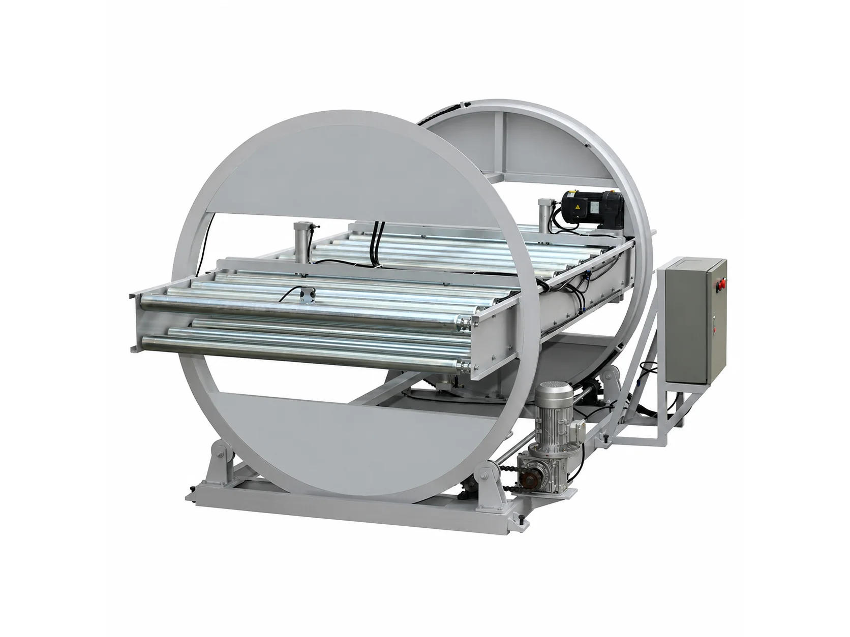 Heavy Duty 180 Degree Ring Type Panel Turnover Machine Face